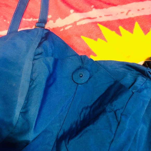 1950s Blue Baby Swimsuit M/L - Picture 3 of 6